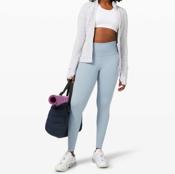 NWT Lululemon Plus Size Wunder Under High Rise 28" Leggings in Chambray Blue 14 - Picture 16 of 16